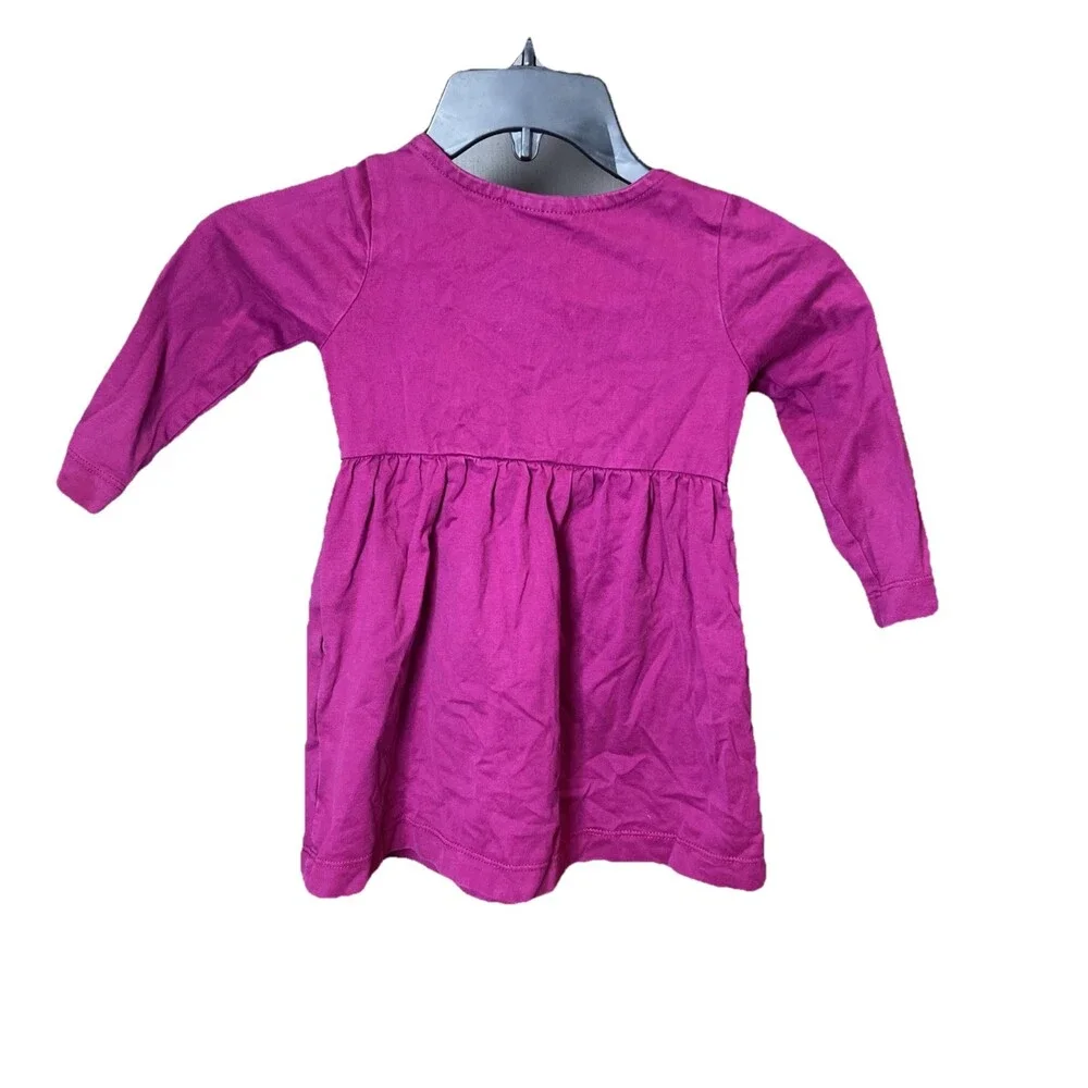 Hanna Andersson (2018) Y2K Girl’s Size US 3 Cat Floral Themed Magenta Dress